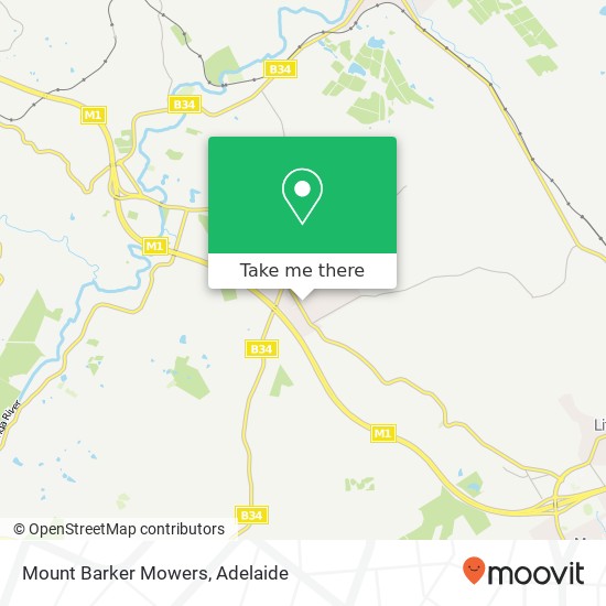 Mapa Mount Barker Mowers