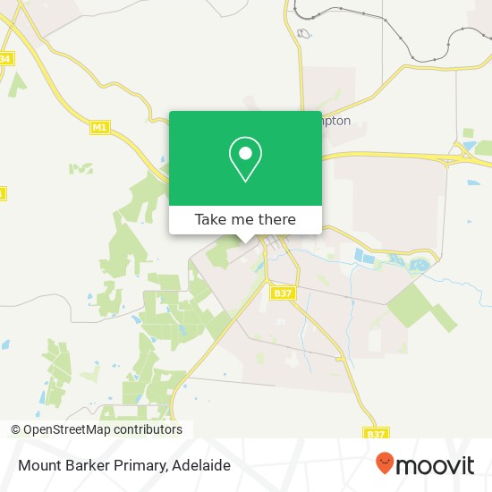 Mount Barker Primary map