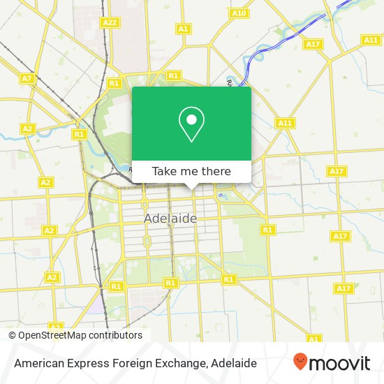 Mapa American Express Foreign Exchange