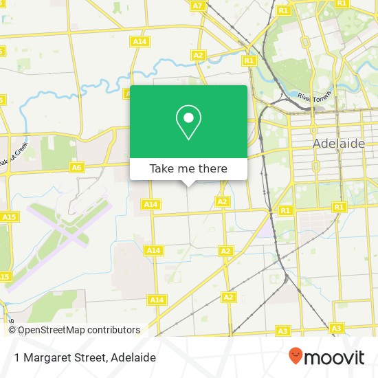 1 Margaret Street map