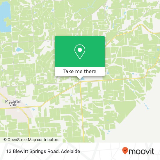 13 Blewitt Springs Road map