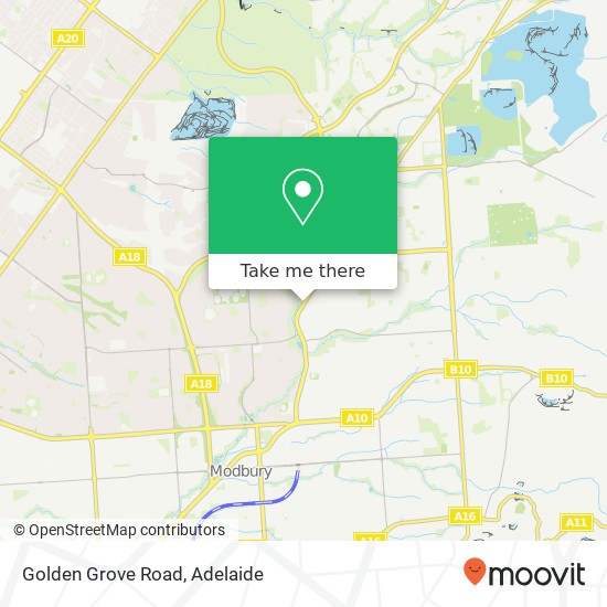 Mapa Golden Grove Road