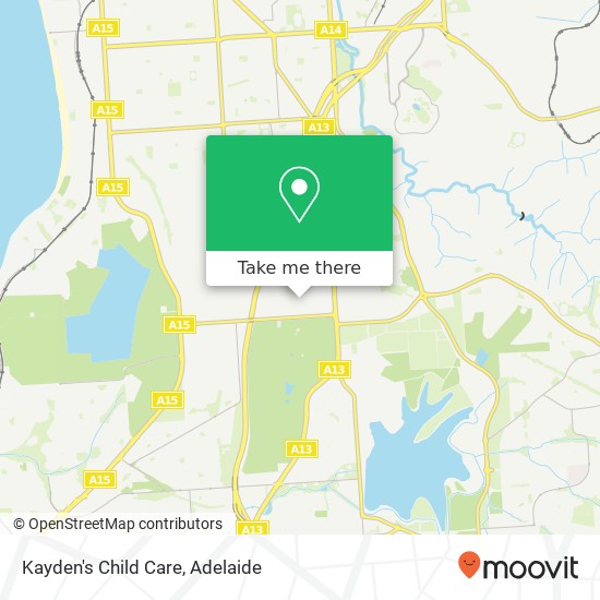 Mapa Kayden's Child Care