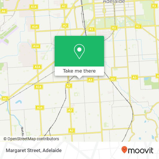 Margaret Street map