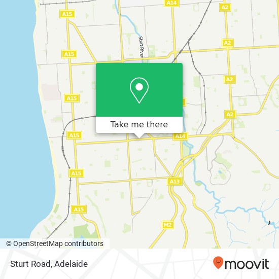 Sturt Road map