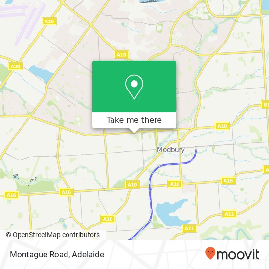 Montague Road map