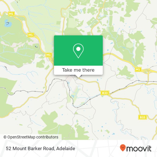 Mapa 52 Mount Barker Road