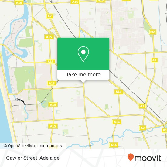 Mapa Gawler Street