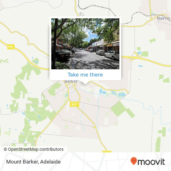 Mapa Mount Barker