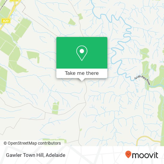 Mapa Gawler Town Hill