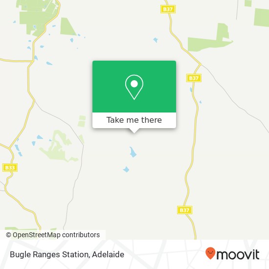 Mapa Bugle Ranges Station