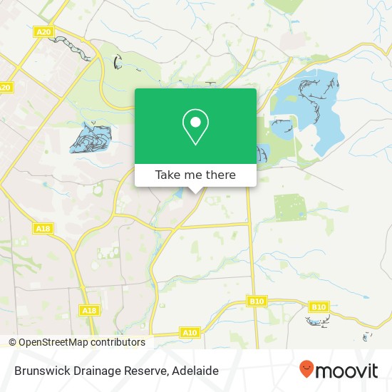 Mapa Brunswick Drainage Reserve