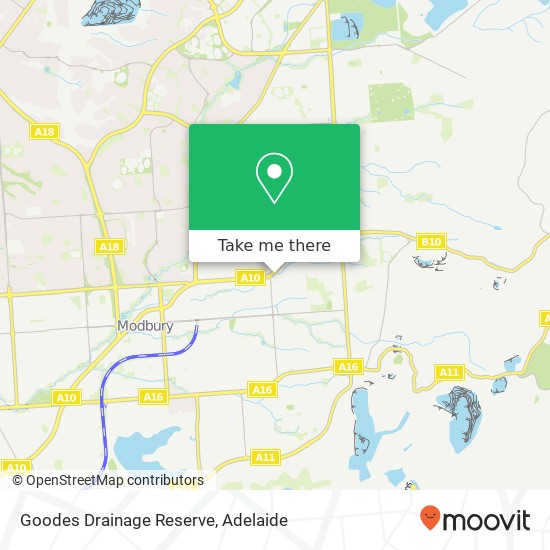 Goodes Drainage Reserve map