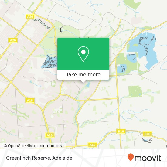 Mapa Greenfinch Reserve