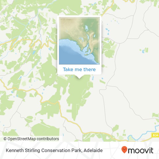 Mapa Kenneth Stirling Conservation Park