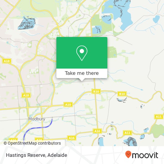 Mapa Hastings Reserve