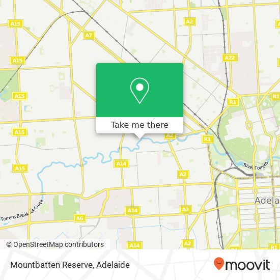 Mapa Mountbatten Reserve