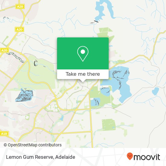 Lemon Gum Reserve map