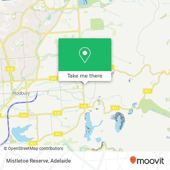 Mapa Mistletoe Reserve