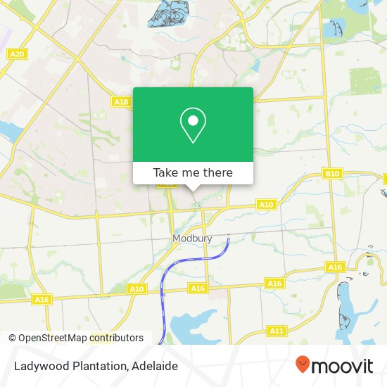 Mapa Ladywood Plantation