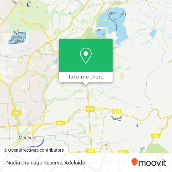 Mapa Nadia Drainage Reserve