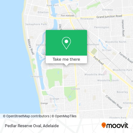 Mapa Pedlar Reserve Oval