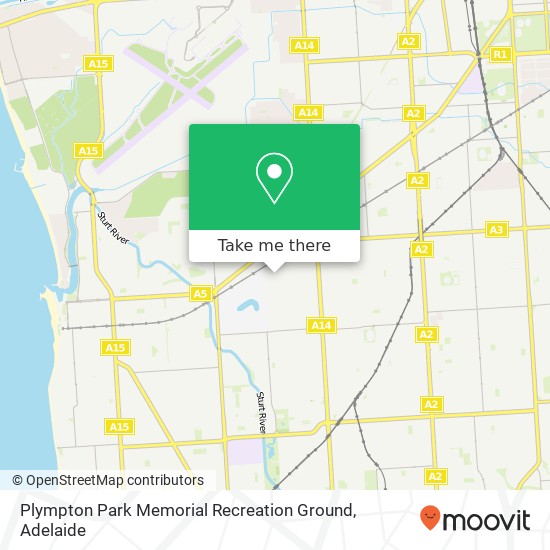 Mapa Plympton Park Memorial Recreation Ground