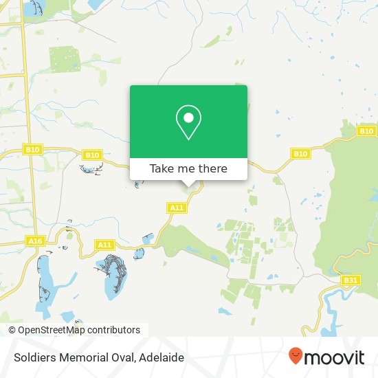 Soldiers Memorial Oval map