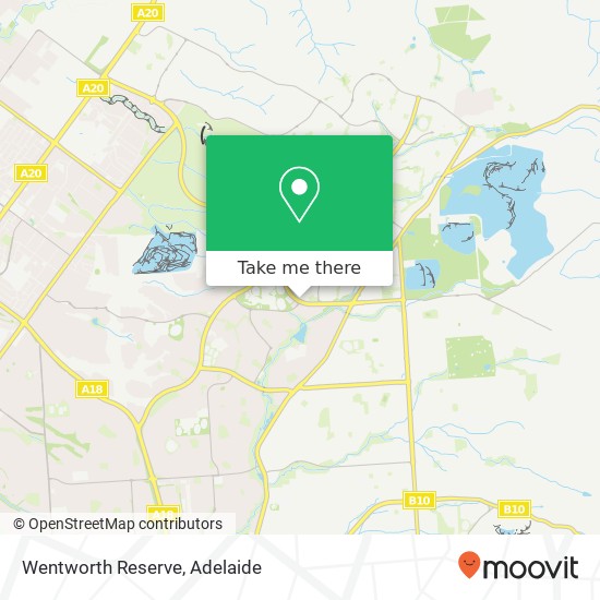 Mapa Wentworth Reserve