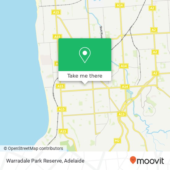 Mapa Warradale Park Reserve