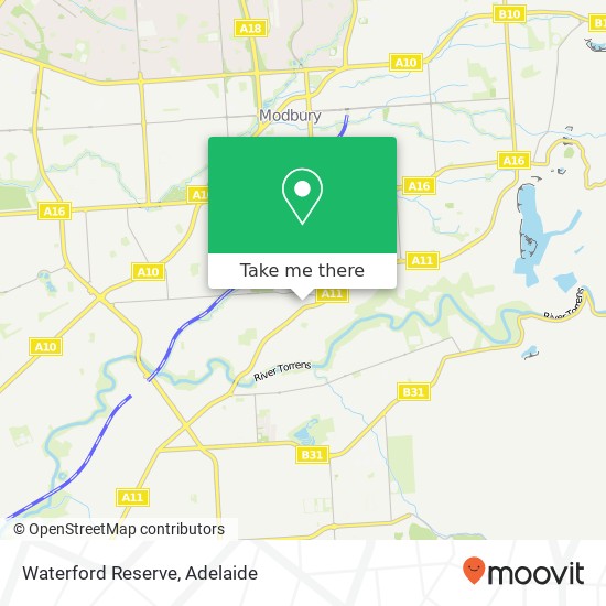 Mapa Waterford Reserve