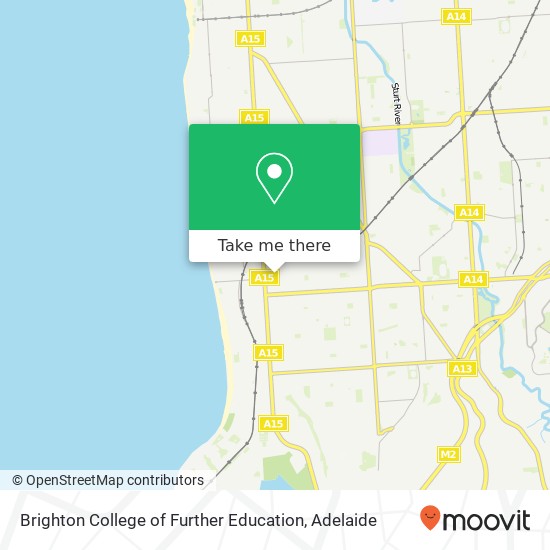 Brighton College of Further Education map