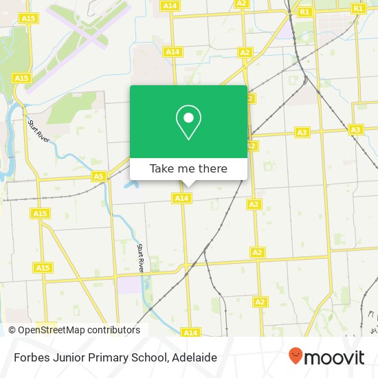 Mapa Forbes Junior Primary School