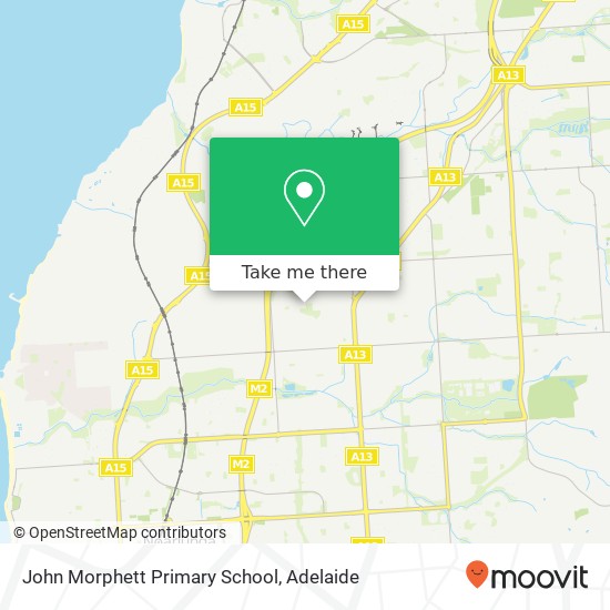 Mapa John Morphett Primary School