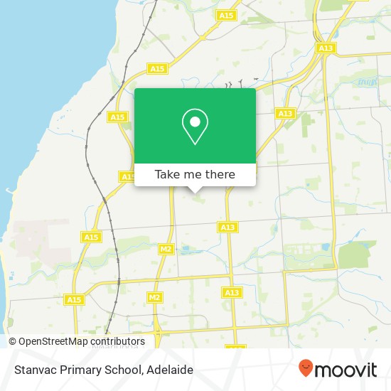 Stanvac Primary School map