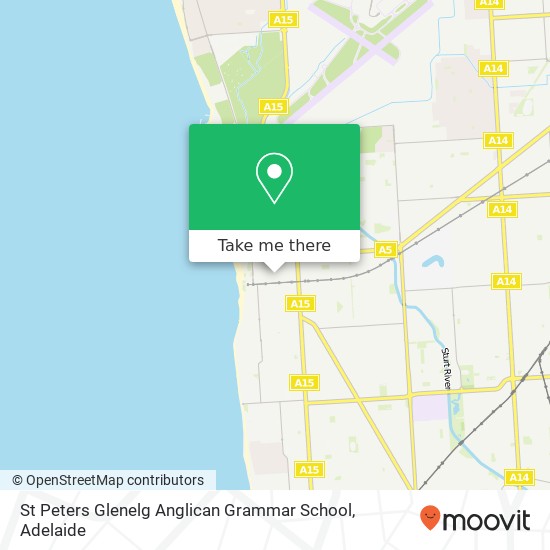 Mapa St Peters Glenelg Anglican Grammar School