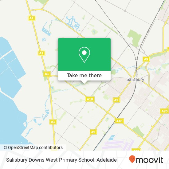 Salisbury Downs West Primary School map