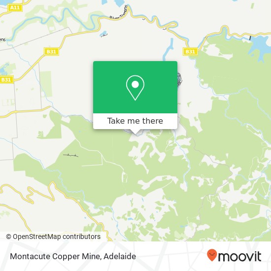 Montacute Copper Mine map
