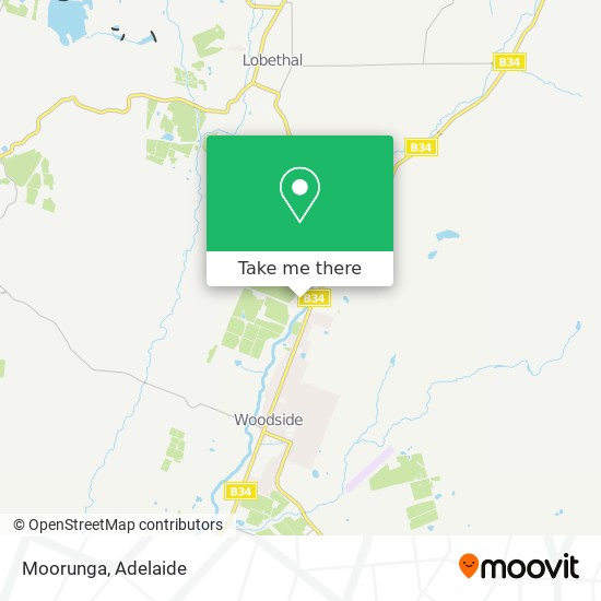 Mapa Moorunga