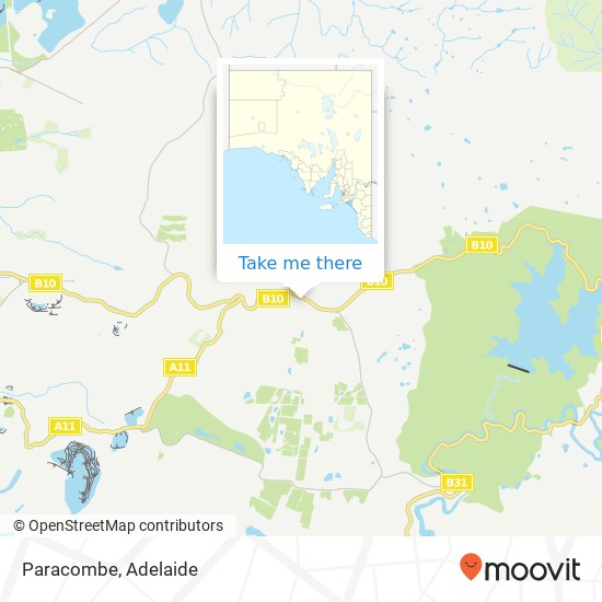 Mapa Paracombe