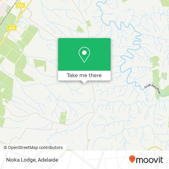 Mapa Nioka Lodge