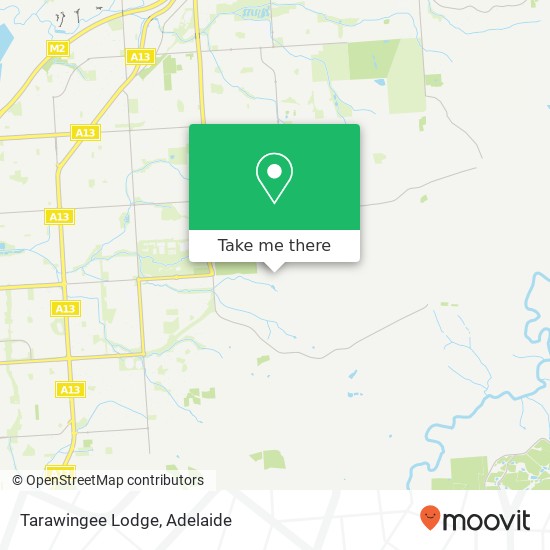 Tarawingee Lodge map