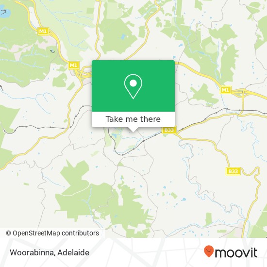 Woorabinna map