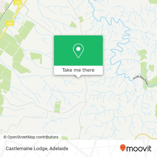 Castlemaine Lodge map