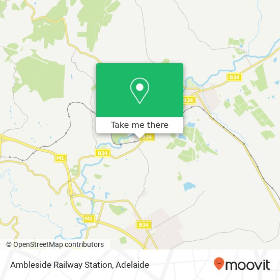 Ambleside Railway Station map