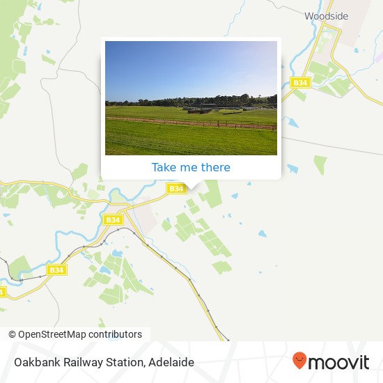 Mapa Oakbank Railway Station