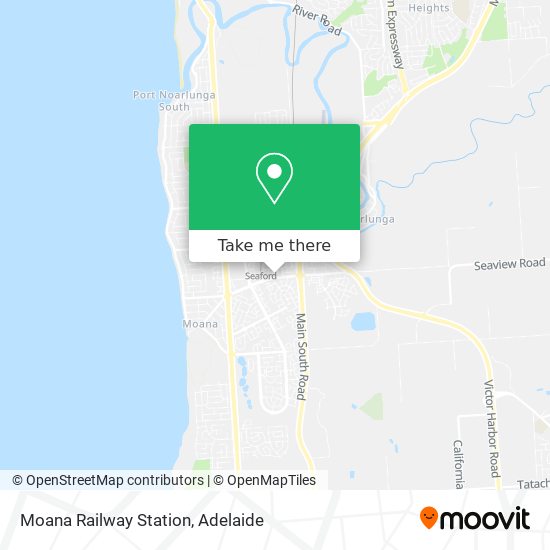 Moana Railway Station map