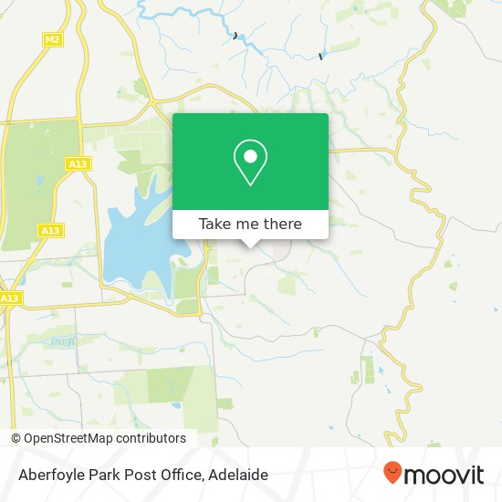 Aberfoyle Park Post Office map