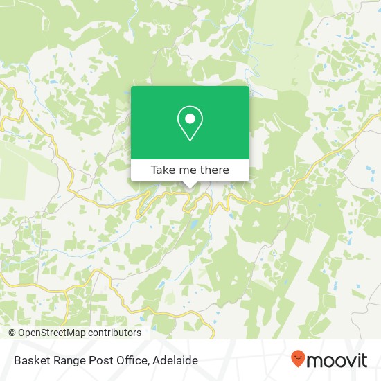 Basket Range Post Office map