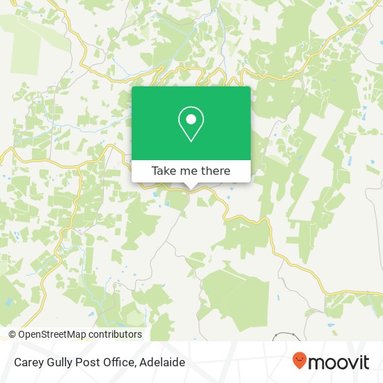 Carey Gully Post Office map